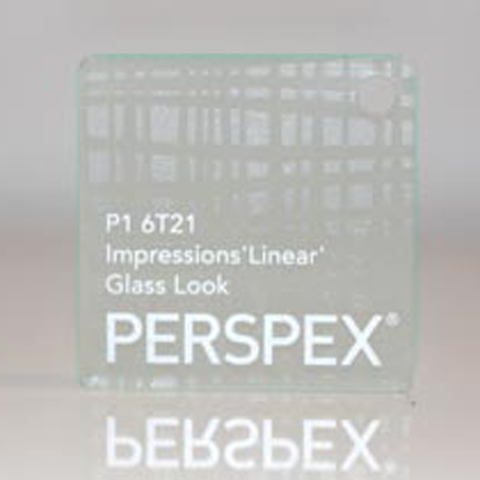 Perspex Glass Pattern PERSPEX® IMPRESSIONS LINEAR Glass-Look - Mitchell Group Australia