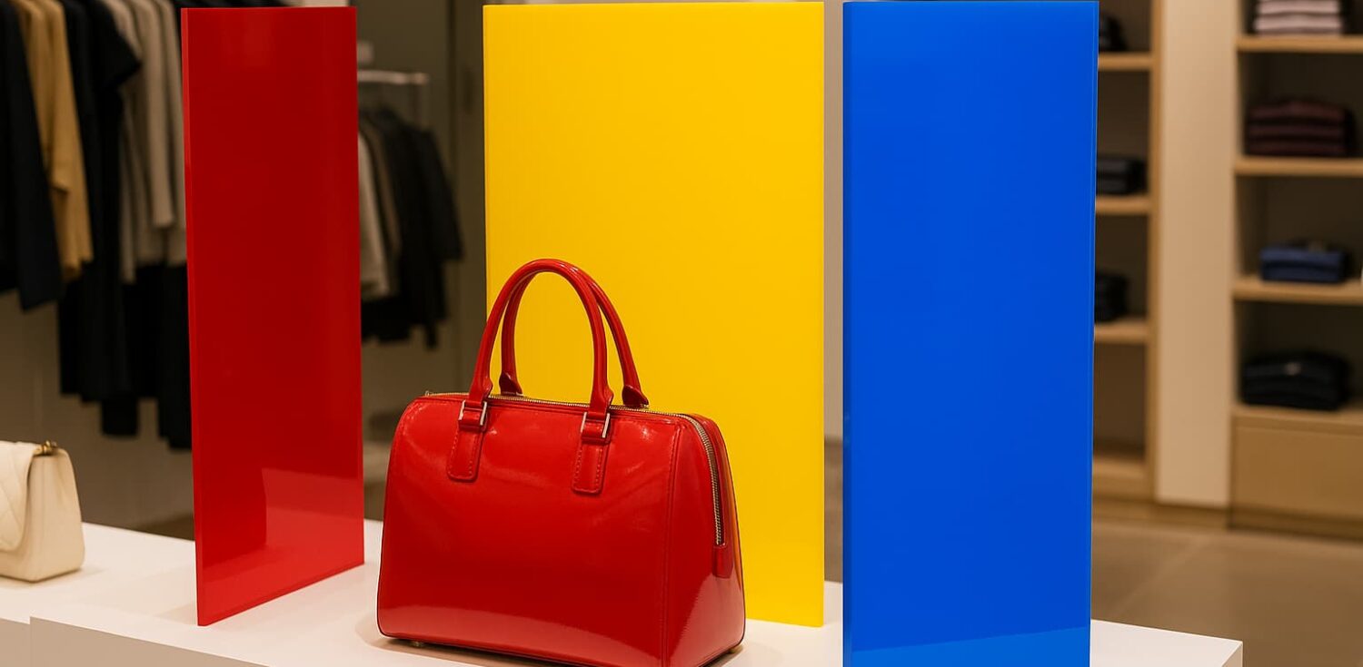 Coloured Perspex for POP Retail Displays